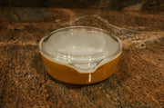 Pyrex 47 Butterfly Gold Cinderella Casserole Dish With 470-C Glass Lid 1 Pint