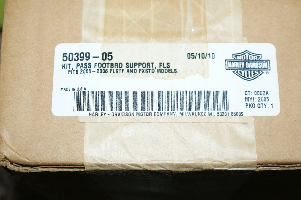 NOS Genuine Harley Davidson Passenger footboard support Kit FLS / FXS 50399-05