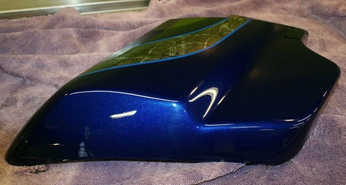 2016 Harley Davidson CVO limited frame side cover PALLADIUM Silver / Blue LEFT 57200093EAU