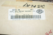 NOS Harley Davidson short rail upright backrest pad 52518-98 missing parts