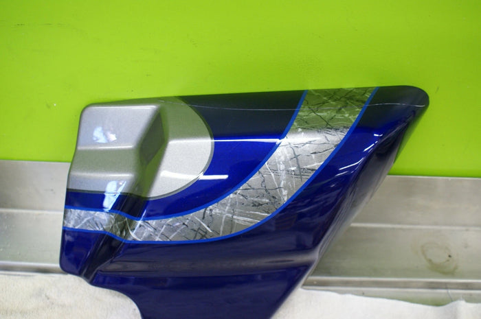 2016 Harley Davidson CVO limited frame side cover PALLADIUM Silver / Blue RIGHT 57200094EAU