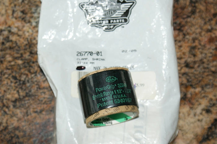 NOS Genuine Harley Davidson clamp shrink 33-44mm 26770-01