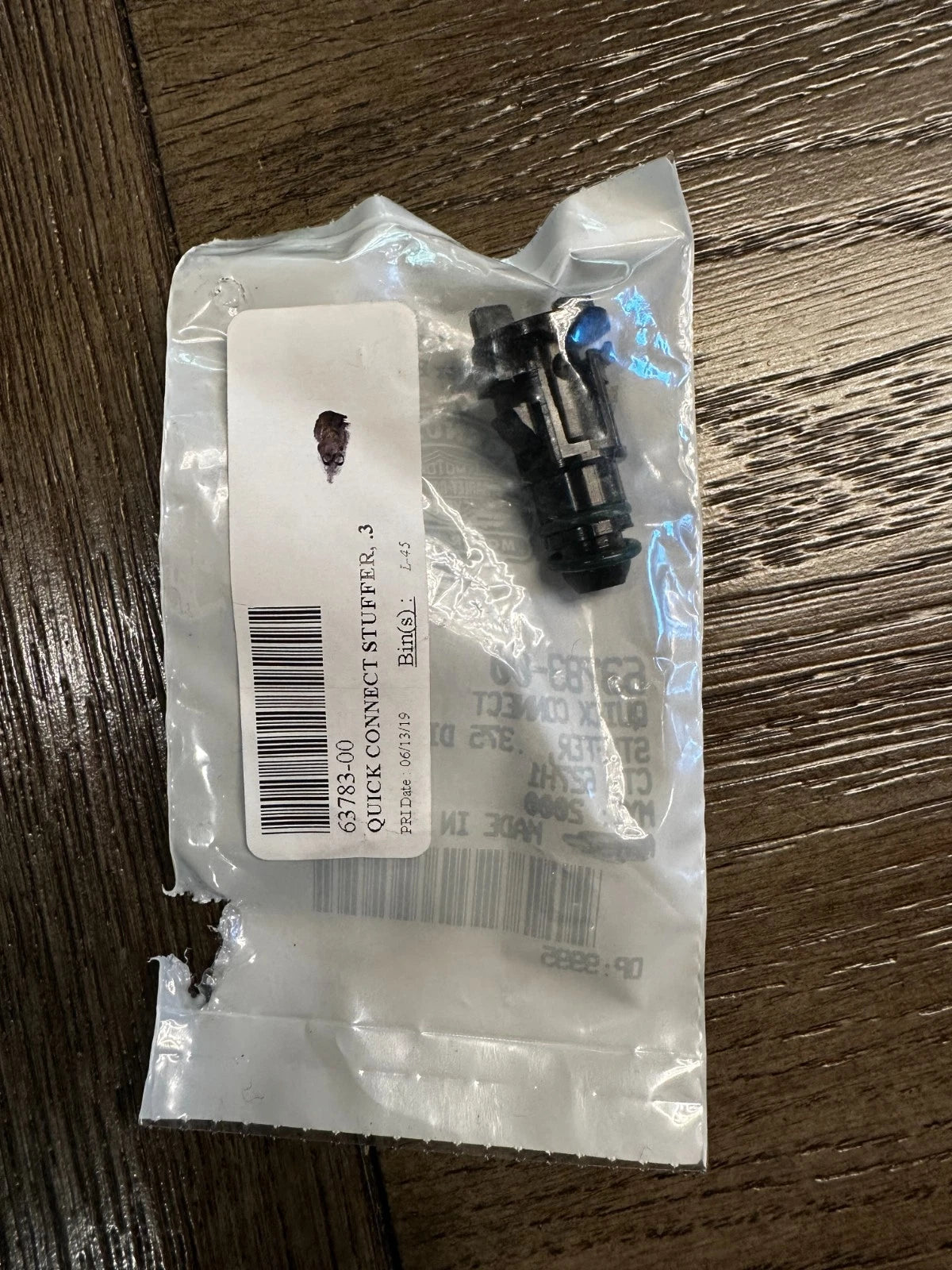NOS Harley Davidson Quick Connect Stuffer 63783-00