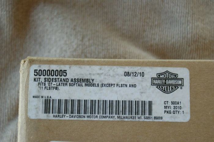 New Genuine OEM Harley Davidson Sidestand assembly kit 50000005