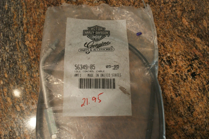 Genuine OEM HARLEY-DAVIDSON Idle Control Cable 56349-85