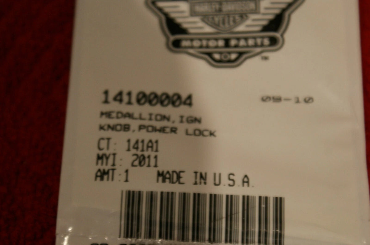 Genuine OEM HARLEY-DAVIDSON Medallion Ing Knob power lock 14100004