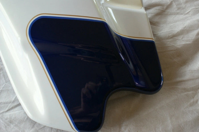NOS Genuine Harley Davidson White / Deep Colbalt left frame side cover 2007?
