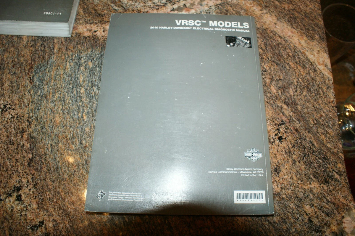 Genuine OEM Harley Davidson 2010 VRSC Models electrical diag. manual 99499-10
