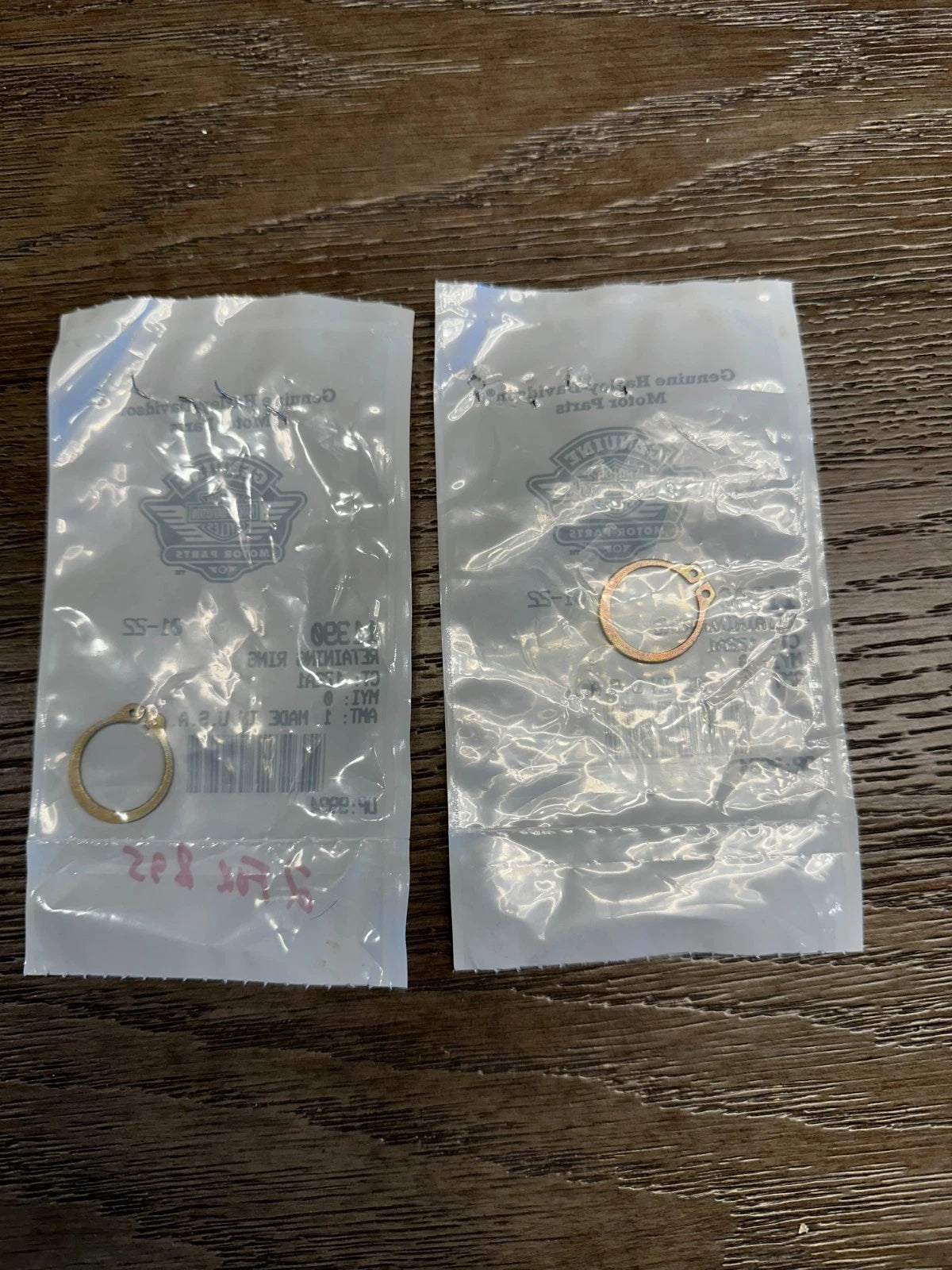 Lot Of 2 NOS Harley Davidson Retaining Ring 113990