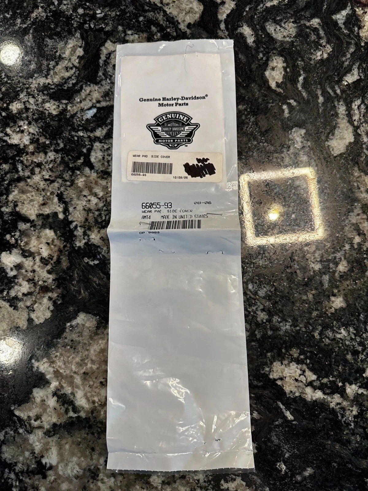 Harley-Davidson NOS 66055-93 Side Cover Wear Pads / Protective Tape - Set of 2