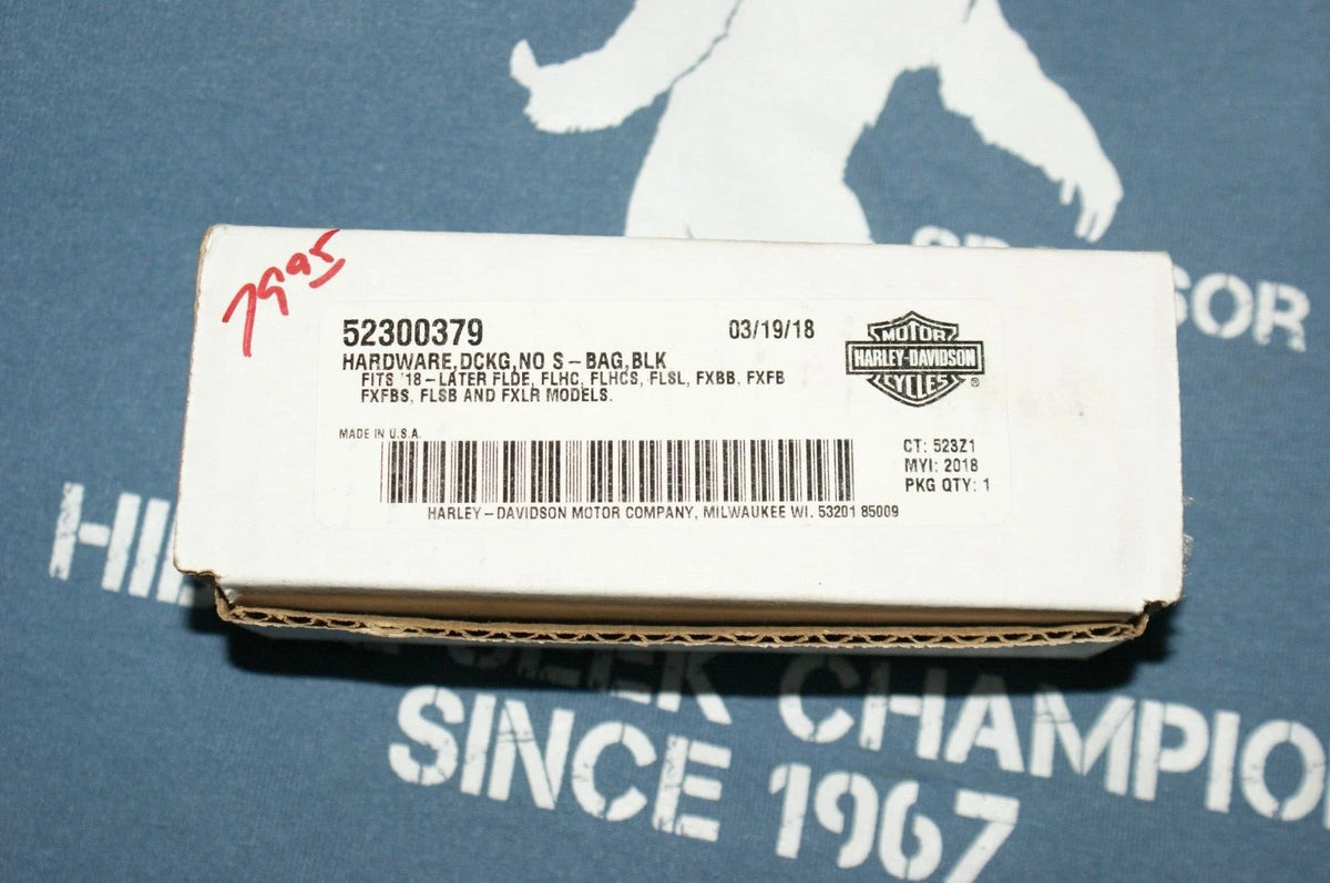 Genuine OEM Harley Davidson docking hardware saddlebag Black 52300379