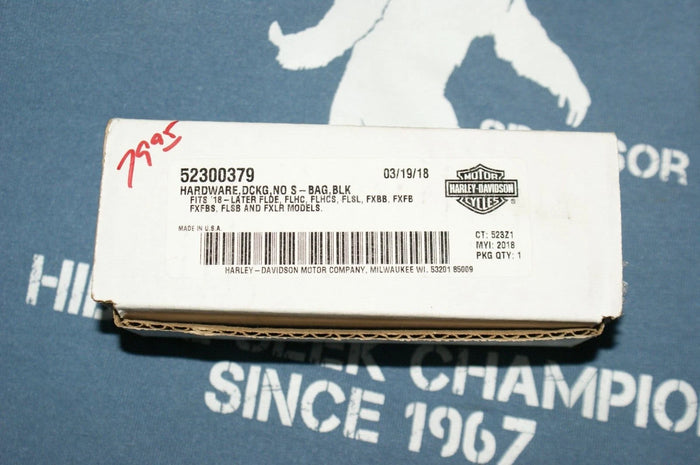 Genuine OEM Harley Davidson docking hardware saddlebag Black 52300379