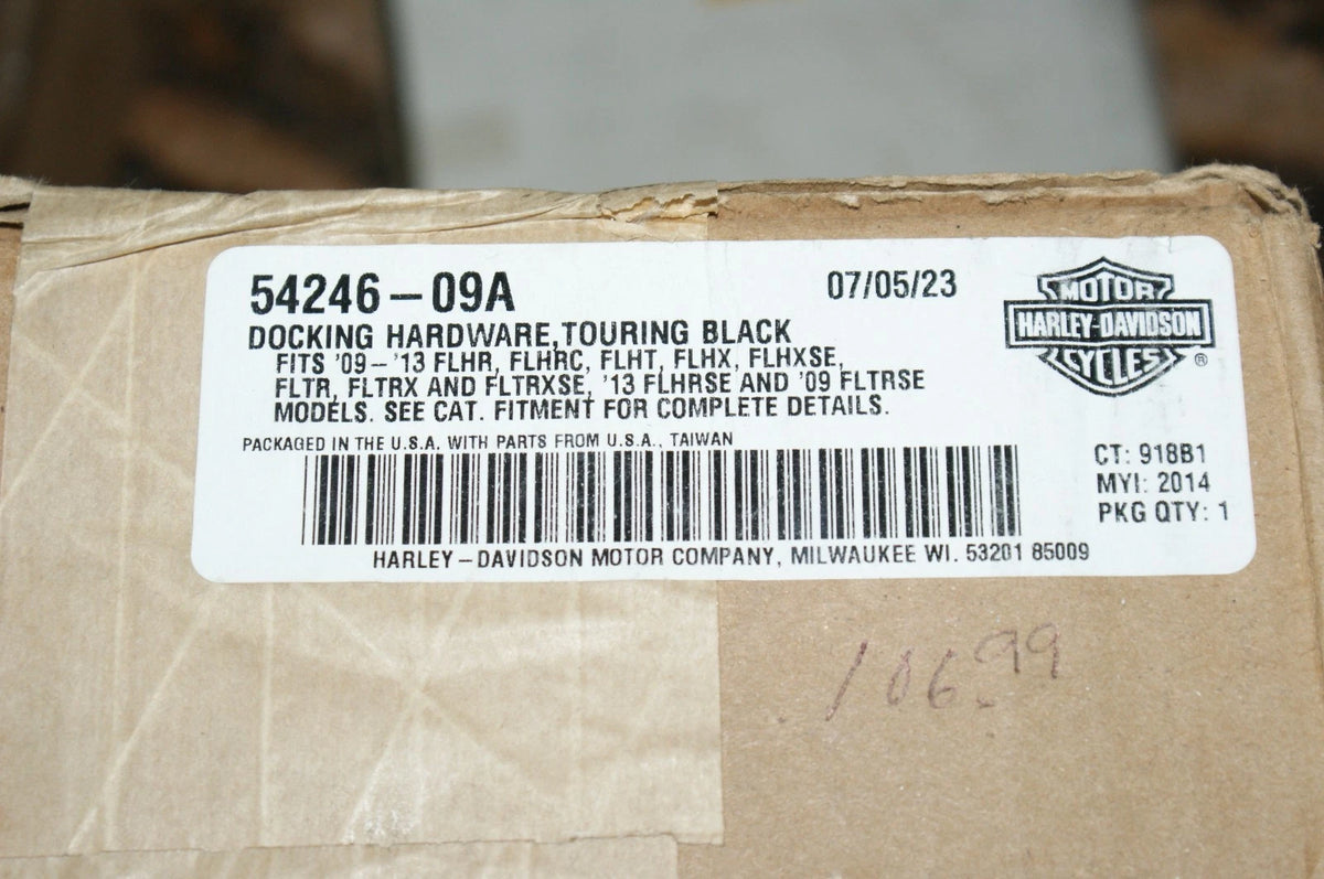 NOS Genuine HARLEY-DAVIDSON docking hardware BLACK 54246-09
