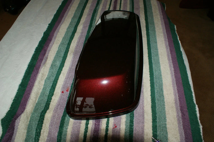 Harley Davidson LEFT saddlebag cover Lid 90201055EFH Twisted Cherry
