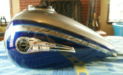 2016 Harley Davidson CVO Limited 110 fuel gas tank Silver / Blue Dealer take off