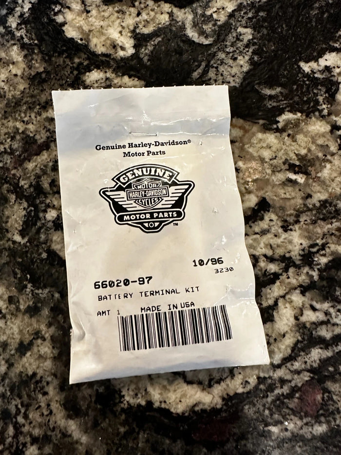 Harley Davidson NOS Battery Terminal Kit 66020-97