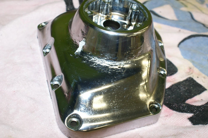 HARLEY DAVIDSON Camshaft cover chrome w/ flaws used 18k miles