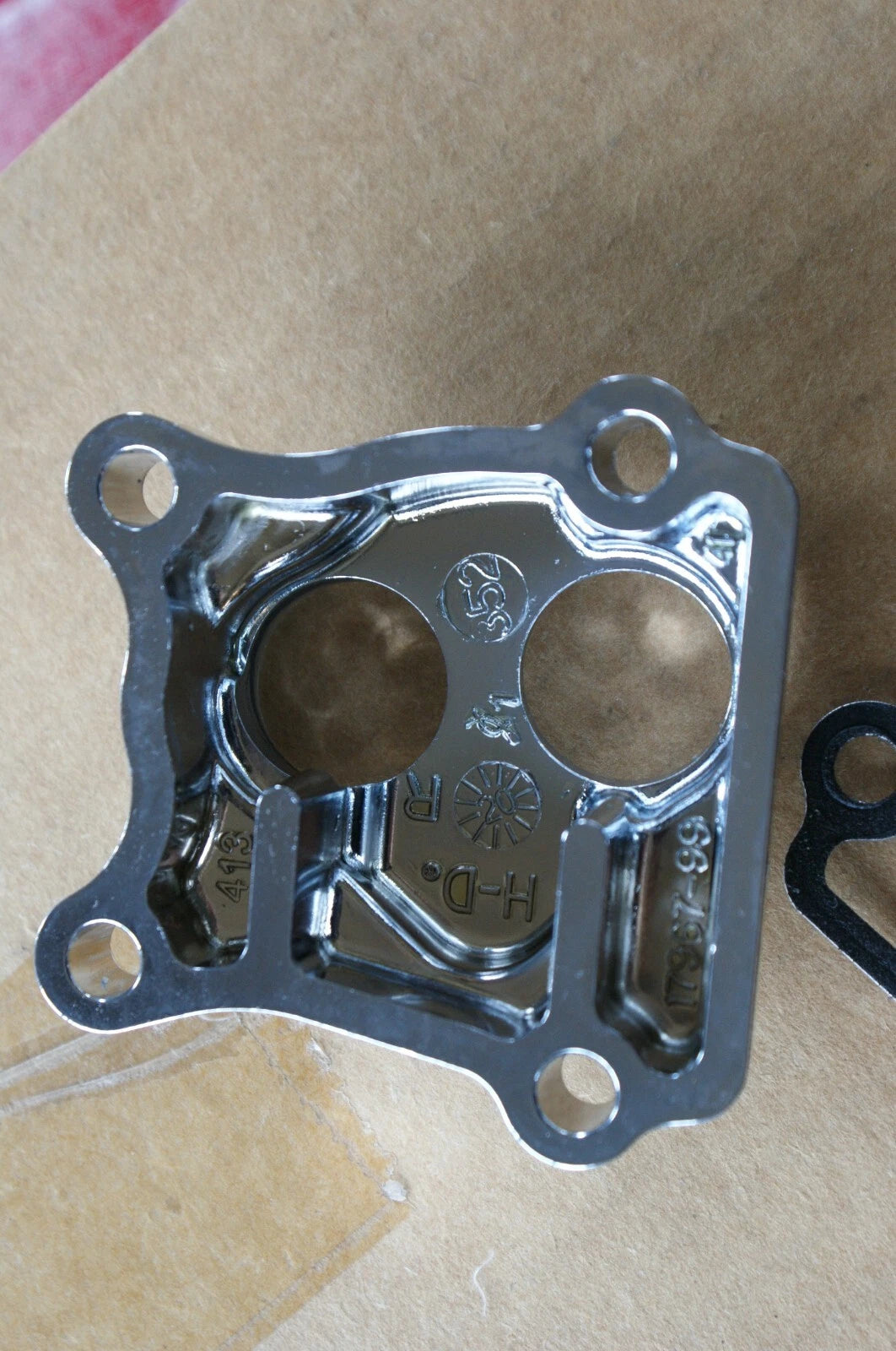 Harley Davidson Twin Cam REAR Lifter Cover CHROME 17967-99 Dealer take off NICE