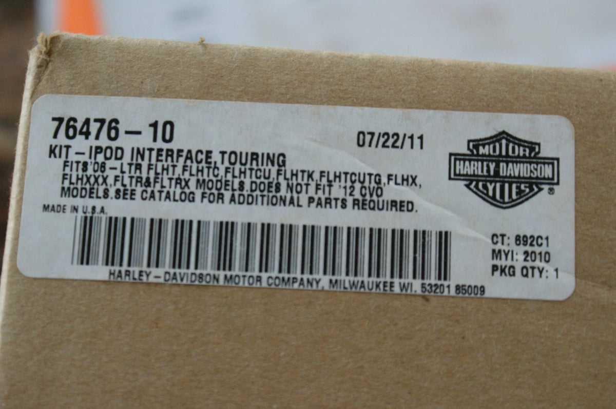 NOS Genuine Harley Davidson IPOD interface kit touring 76476-10