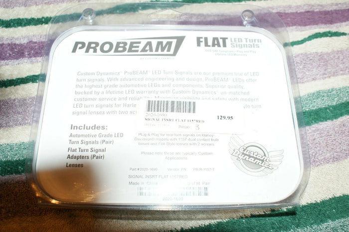Custom Dynamics Probeam Flat LED Turn Signals PB-R-1157-T 1157 RED