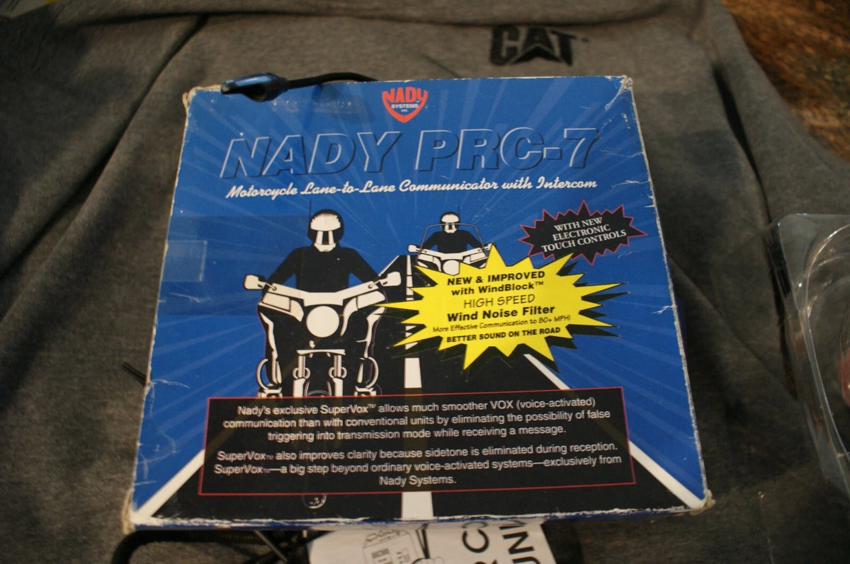 NADY PRC-7 MOTORCYCLE LANE TO LANE COMMUNICATION W/INTERCOM NEW OPEN BOX