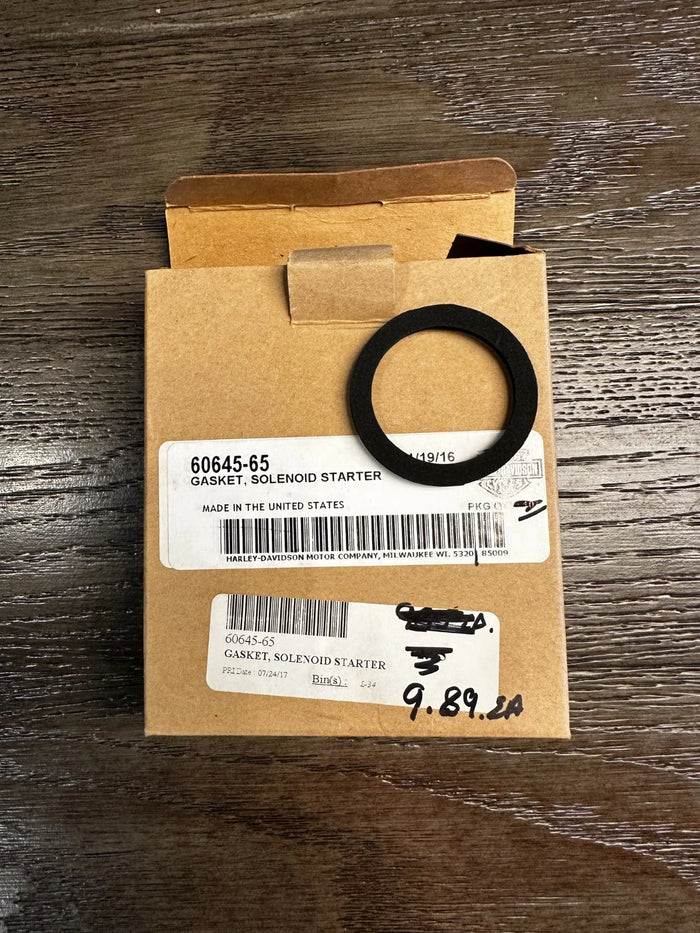 NOS Harley Davidson Solenoid Starter Gasket 60654-65
