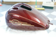 NOS Harley Davidson Fuel Tank Crimson Red with red / gold pinstripes 62207-08CPX