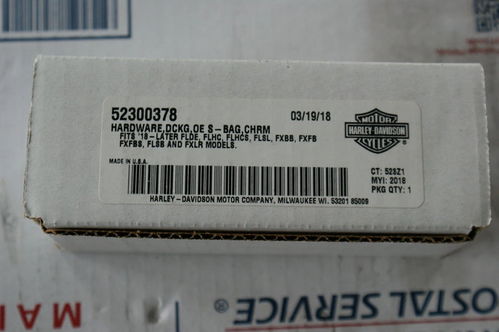 GENUINE HARLEY DAVIDSON Chrome docking hardware saddlebag 52300378