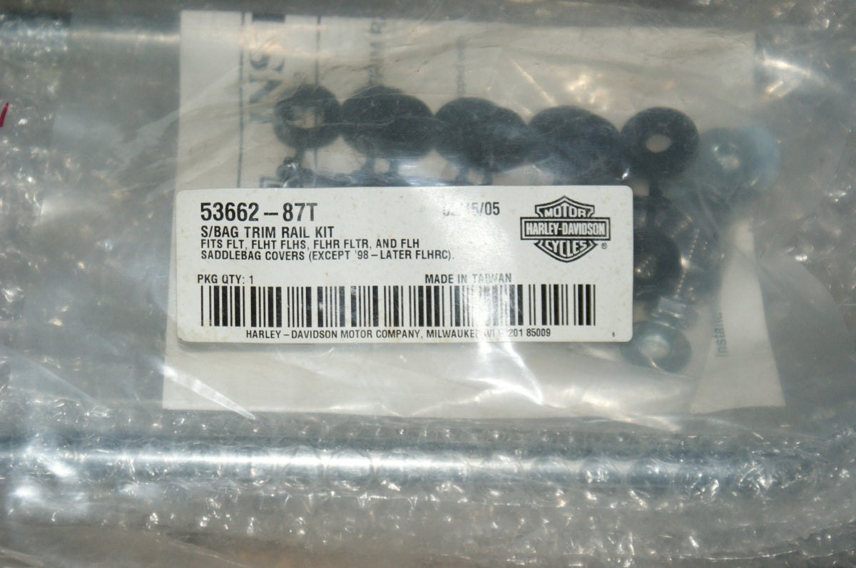 NOS Genuine Harley Davidson,Saddlebag trim 53662-87T USED FOR DISPLAY ONLY