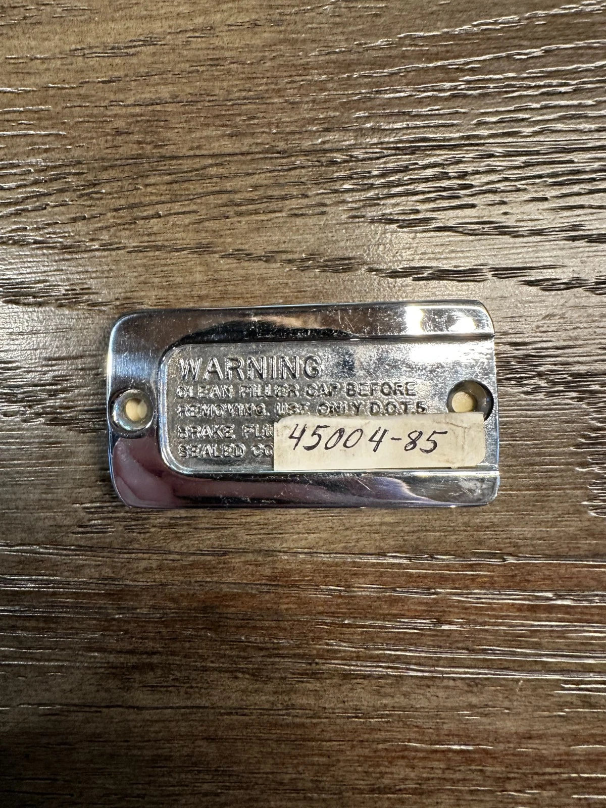 NOS Harley Davidson Rear Brake Master Cylinder Cover Cap 45004-85