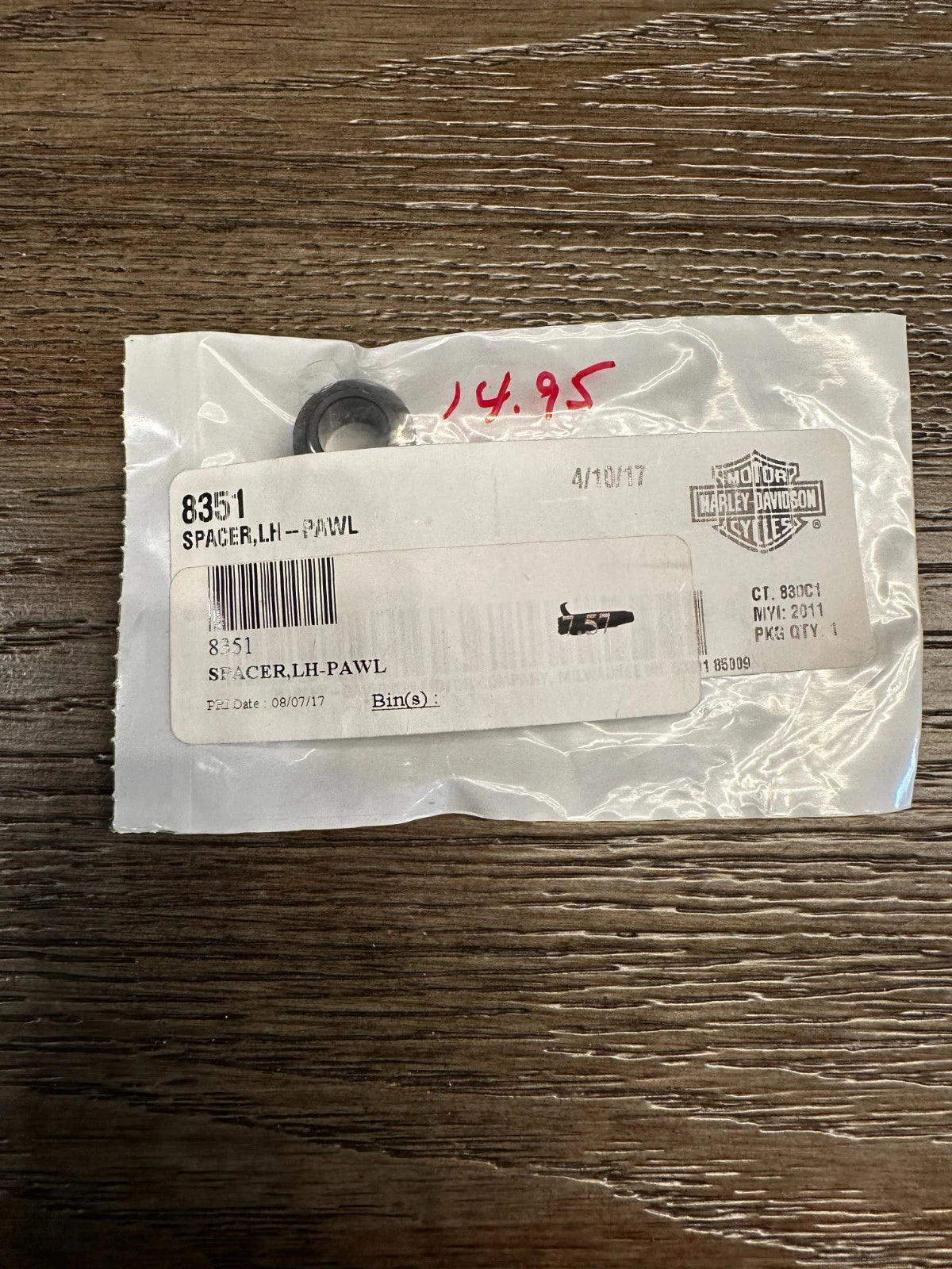 NOS Harley Davidson LH Pawl Spacer 8351