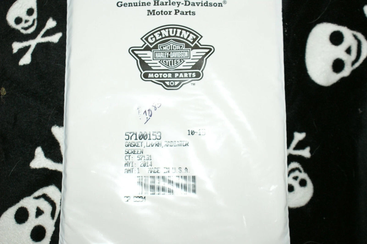 Genuine OEM Harley Davidson Radiator Gasket LH and RH 57100153 U GET 2 Gaskets!