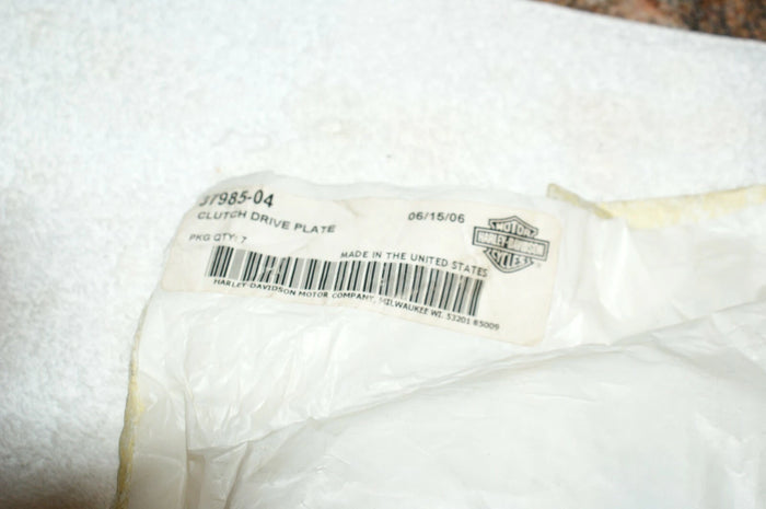 NOS OEM HARLEY-DAVIDSON CLUTCH Drive plates fiction fiber SET OF 7