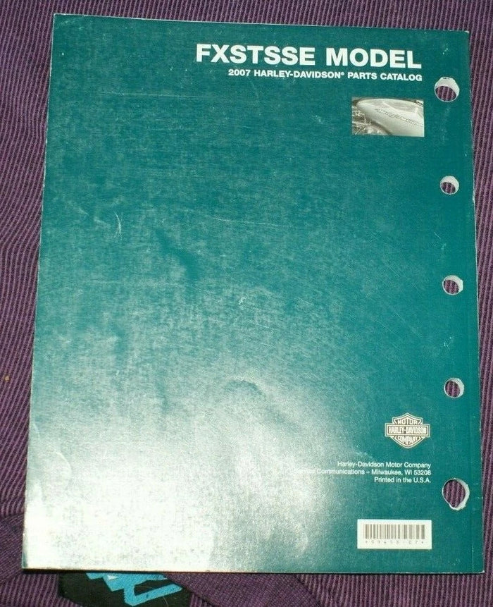2007 Harley Davidson Parts manual FXSTSSE used NICE! 99458-07