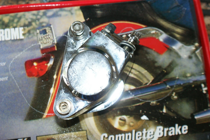 Custom Chrome Left Front CHROME Caliper for Harley Davidson Replaces 44064-83