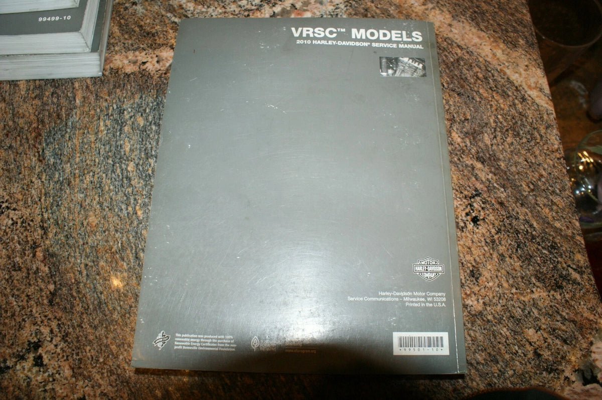 Genuine OEM Harley Davidson 2010 VRSC Models Service manual 99501-10