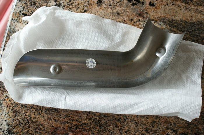 NEW Harley Davidson heat shield rear top brushed stainless 65400533