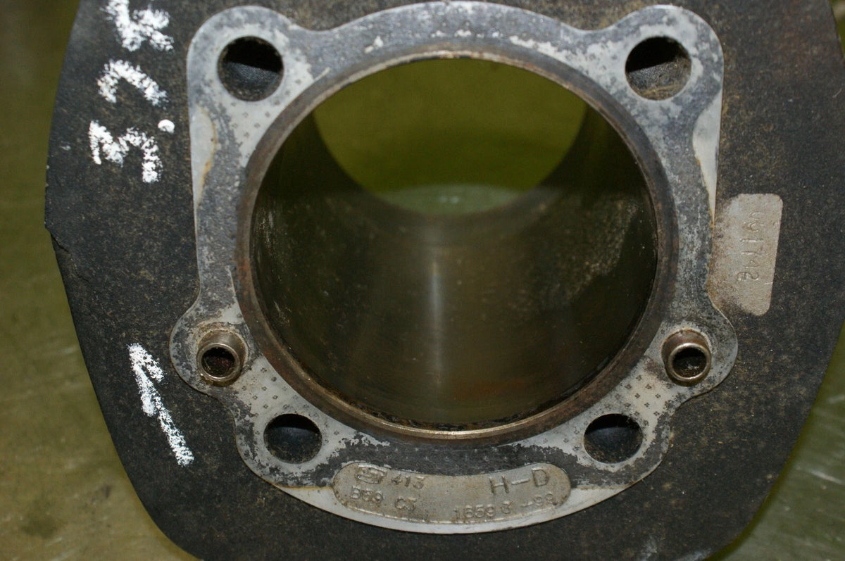Harley Davidson Twin Cam cylinder 3.750" bore Used "Bent Fin"