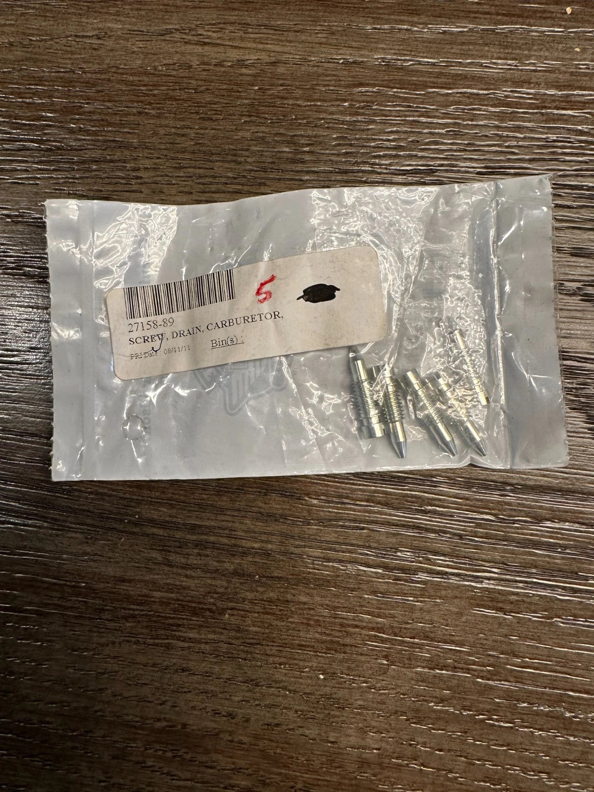 NOS Harley Davidson Drain Screw Carruretor XL 27158-89