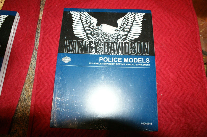 Genuine Harley Davidson 2019 Police Models Service manual supplement 94000560
