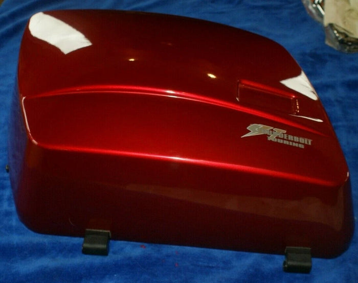 NOS Buell Harley Davidson Deep Saddlebag cover LH Spark Red Thunderbolt touring 90449-98YYM