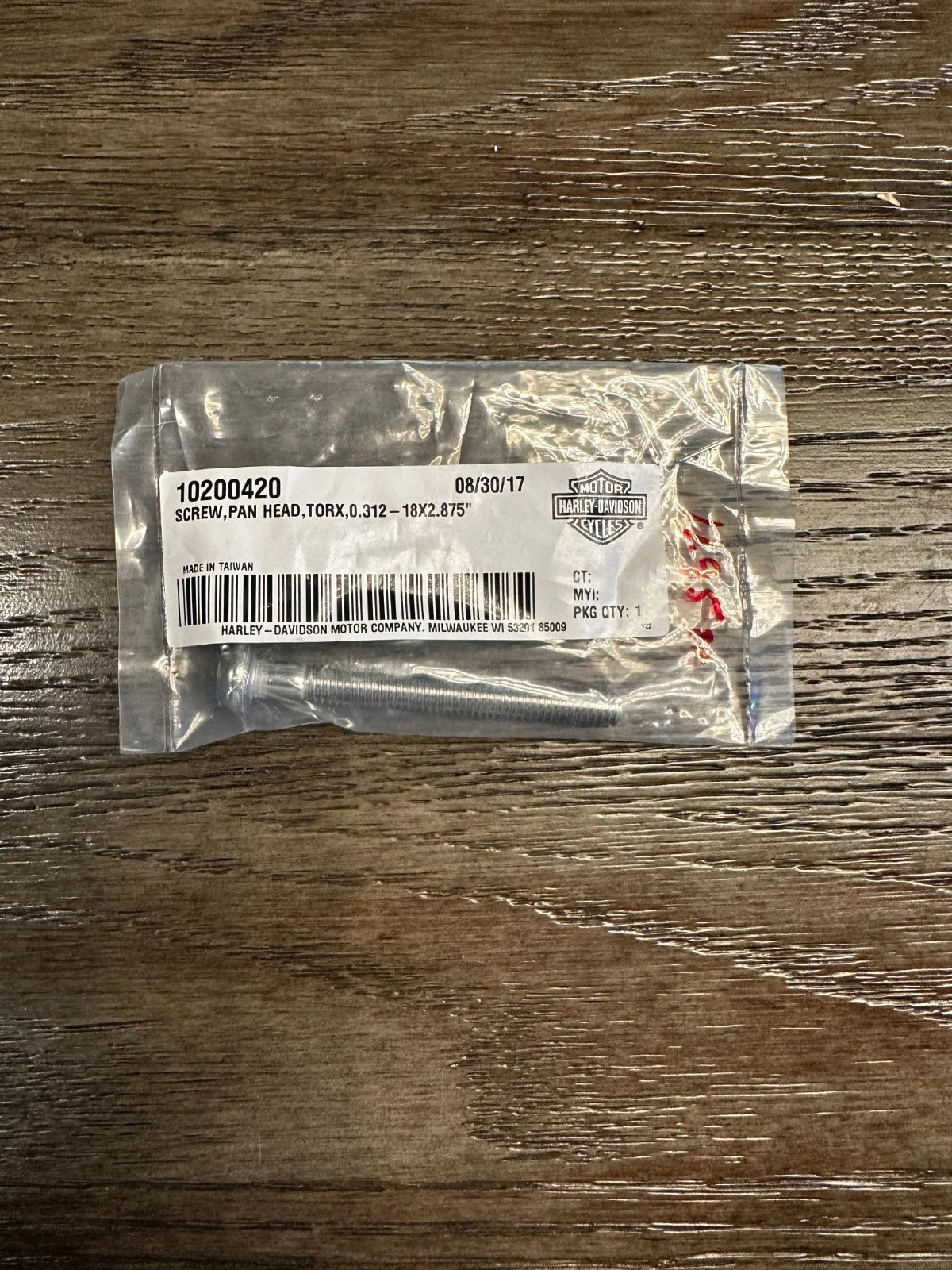 NOS Harley Davidson Pan Head Torx Screw 10200420