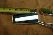 Pair Vintage Classic 4" Rectangular Blade Motorcycle mirrors Chrome Universal