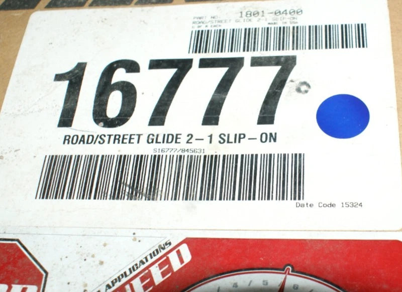 NOS Vance & Hines Twin Slash 2-into-1 "Slip-on" 2-1 Harley Street Road Glide