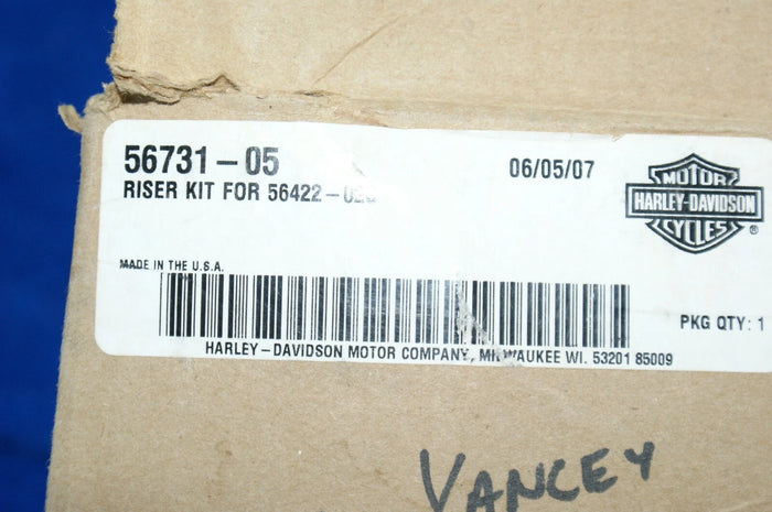 Genuine OEM Harley Davidson 6" Chrome handlbar riser kit 56731-05