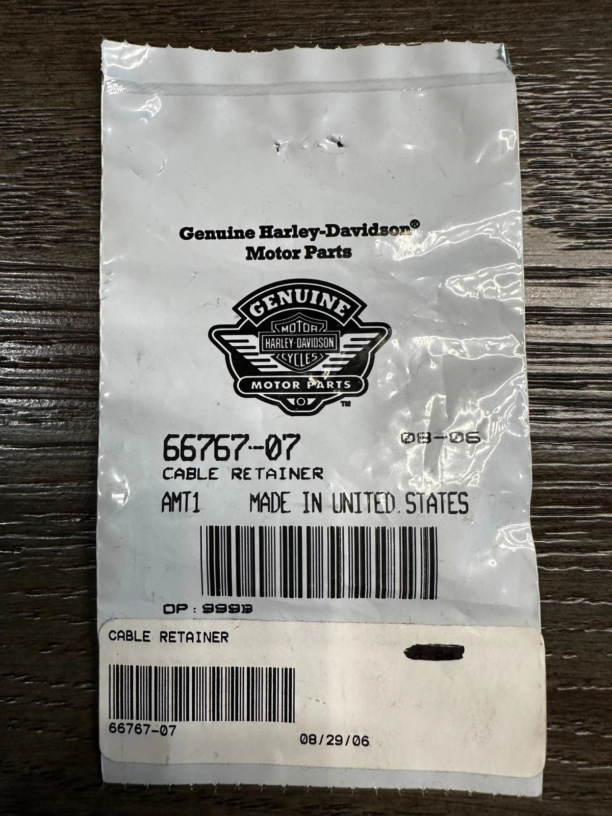 NOS Harley Davidson Cable Retainer 66767-07