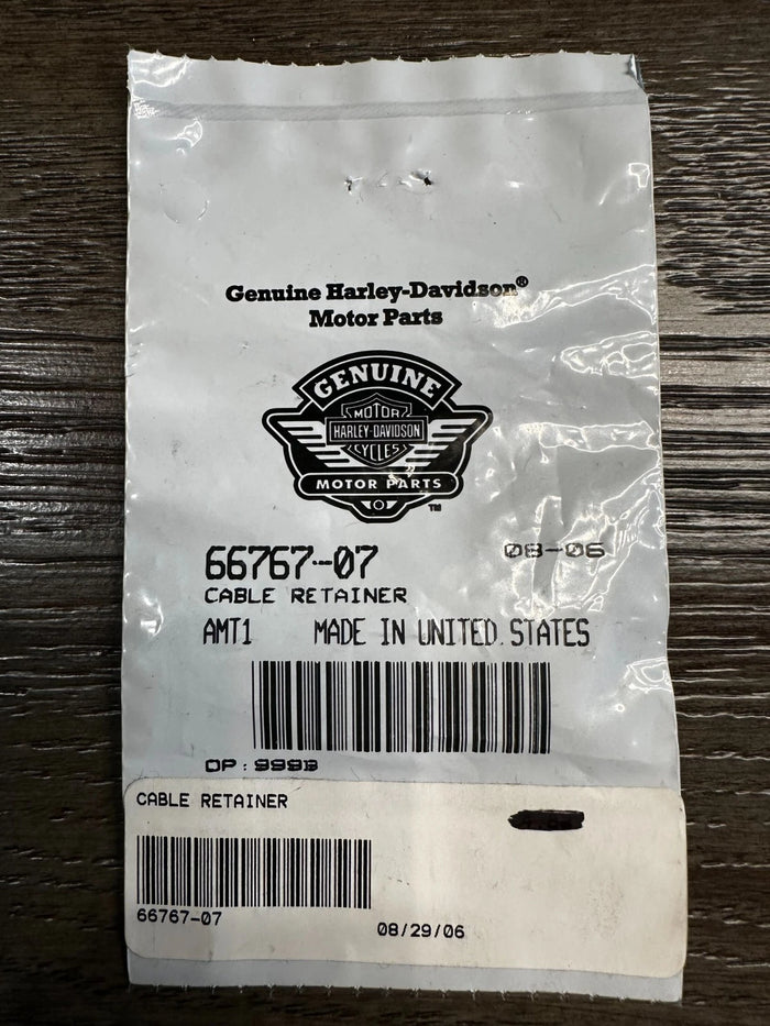 NOS Harley Davidson Cable Retainer 66767-07