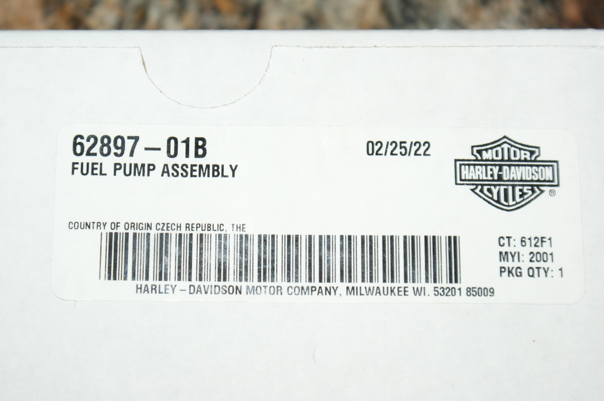 NOS Genuine Harley Davidson Fuel Pump 62897-01B  USED FOR DISPLAY ONLY