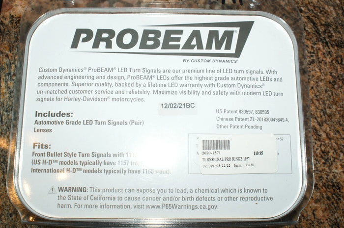 Pro Beam Pro RINGS 1157 for Harley Davidson by custom dynamics 2020-1571