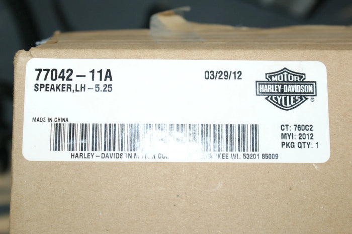 Genuine OEM Harley Davidson Speaker LEFT 5.25" 77042-11